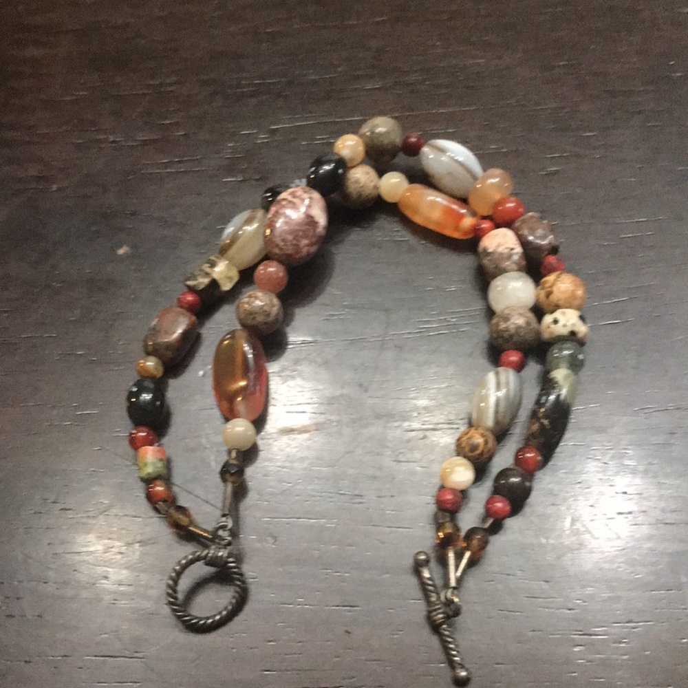 Rock bead bracelet
